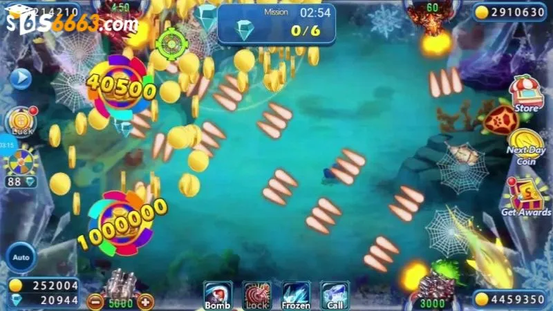 Đa dạng các loại vũ khí có mặt tại game bắn cá