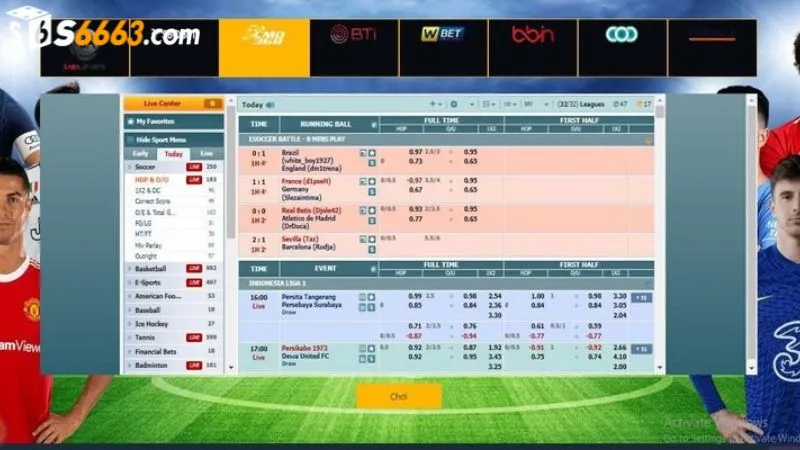 Đa dạng các loại kèo cược hấp dẫn cho người chơi